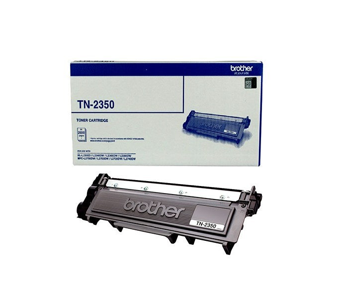 Brother TN-2350 Mono Laser Toner- High Yield Cartridge, HL-L2300D/L2305W/L2340DW/L2365DW/2380DW/MFC-L2700DW/2703DW/2720DW/2740DW up to 2,600 p Brother TN-2350 Mono Laser Toner- High Yield Cartridge, HL-L2300D/L2305W/L2340DW/L2365DW/2380DW/MFC-L2700DW/2703DW/2720DW/2740DW up to 2,600 p